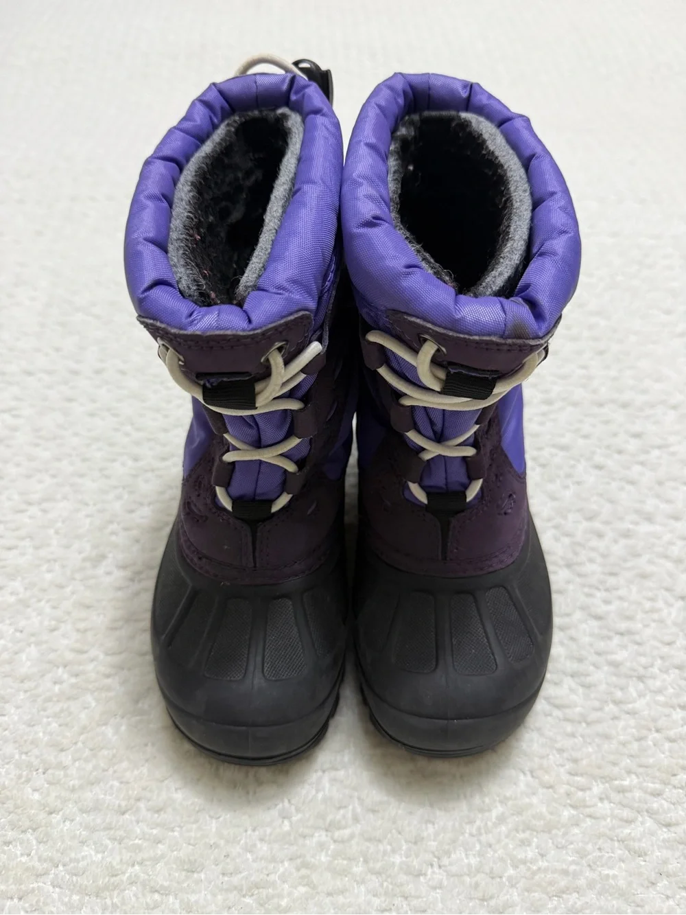 Sorel Storm Racer Waterproof Snow Boots Purple Black Kid’s Size 11